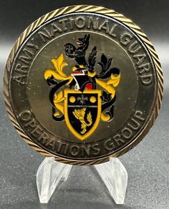 ARNG Army National Guard Operations Group NTC CDR & CSM Military Challenge Coin