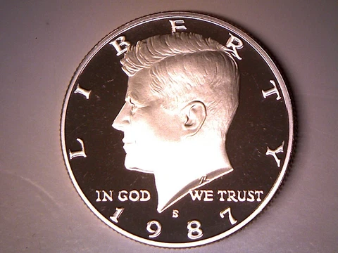 1987 S PROOF KENNEDY HALF DOLLAR *FREE SHIPPING* IN STOCK Cover