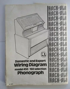 Rock Ola 450 Jukebox Fonógrafo Cableado Diagrama Esquema Original 1970 Plegable - Imagen 1 de 3