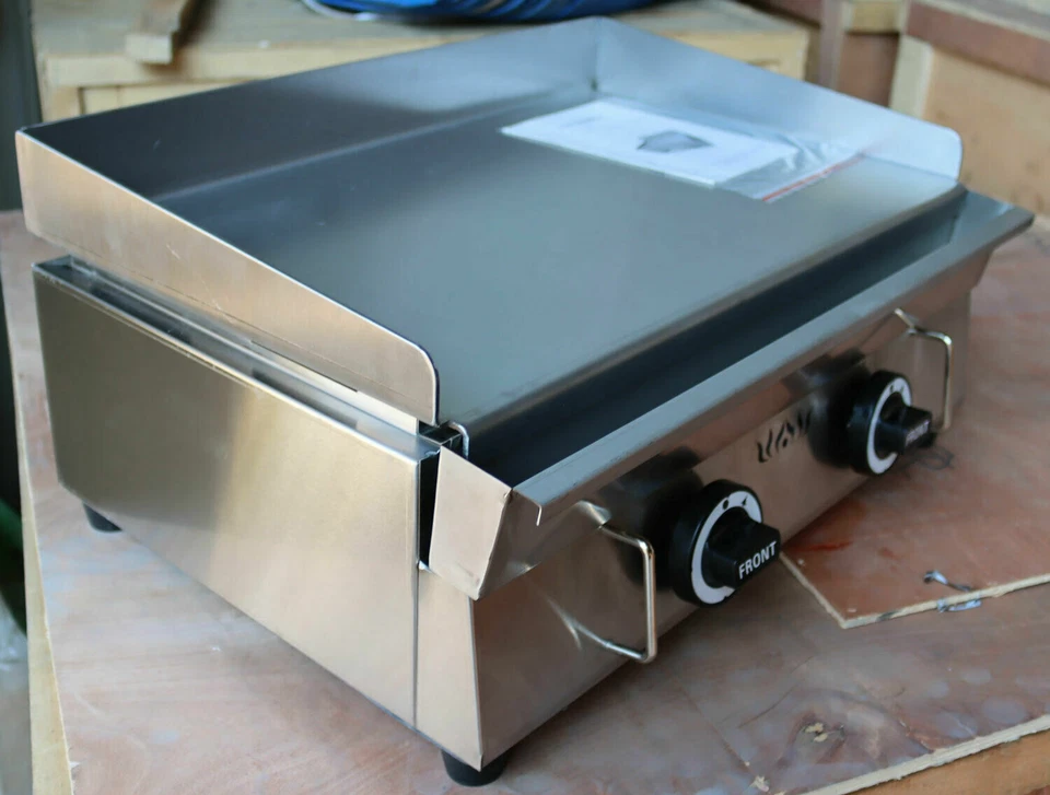 Techtongda Commercial Kitchen Countertop Flat Griddle Grill 2800PA LP Gas