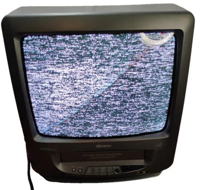 Memorex MVT2135B 13" Color Retro Gaming CRT TV/VCR Combo VCR Not Tracking - Image 1 of 4