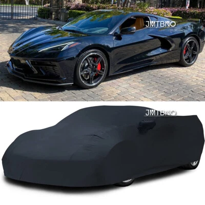 Cubierta completa elástica de manchas interiores para Chevrolet Corvette negra a prueba de polvo UV Foto 1 de 4