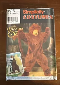 Vintage Simplicity Costumes Wizard of Oz Lion Costume Pattern 7825 Size A - Picture 1 of 4