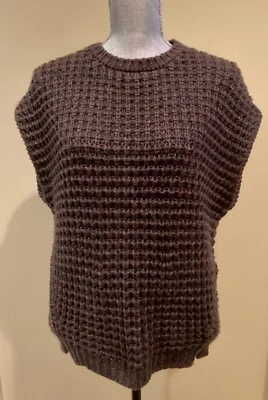 Chaleco Jersey Brunello Cuccinelli Cachemir, Marrón, Hecho en Italia, XL Foto 1 de 4