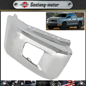 For 2014-2021 Toyota Tundra Chrome Holes Passenger Side Front Bumper End Cap New - Picture 1 of 16