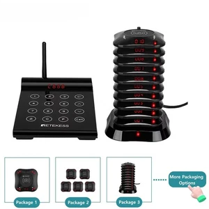 New Wireless Paging Queuing System Pager Vibrator Coaster Buzzer Bell Receivers - Picture 1 of 21