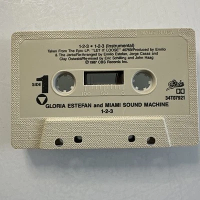 Gloria Estefan 1 2 3 Single (Cassette) Tape - Image 1 of 2