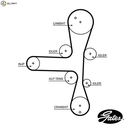 TIMING BELT 5701XS FOR OPEL ZAFIRA/TOURER/C ANTARA CASCADA INSIGNIA/Grand 2.0L - Image 1 of 4