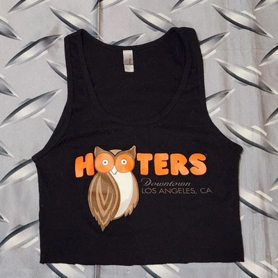 Camiseta sin mangas Hooters Los Angeles Uniforme para mujer L elástica recortada Uniforme Top  Foto 1 de 4