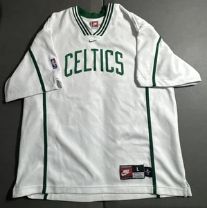 Camiseta blanca manga corta del equipo Nike de baloncesto de los Boston Celtics de la NBA talla L/grande - Imagen 1 de 4