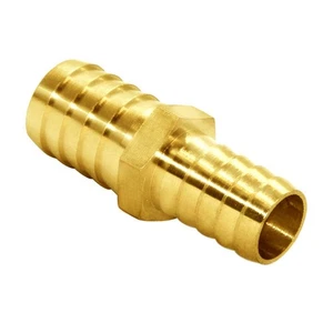Joywayus Hose Barb Reducer 5/8" to 3/4" Fitting Reducing 5/8x3/4, Brass  - Picture 1 of 4