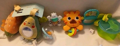 Lote de artículos de bebé* Bright Starts Cochecito de bebé Coche Actividad Selva Tigre Juguete Bar +4 Foto 1 de 4