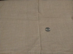 Light Brown Checks Cotton Fabric 44" X 32" - Picture 1 of 5