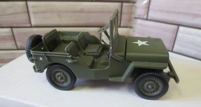 Vintage GATE Willy's JEEP 1/32 Diecast Army Military Vehicle Toy Car Green WWII - Image 1 of 4