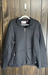 Ladies Spyder Cable Knit Sweater -Full Zip-Size:XXL - Picture 1 of 10