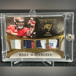 2009 Upper Deck Exquisite Rare Materials #D 6/10 Josh Freeman Laundry Logoman RC - Picture 1 of 7
