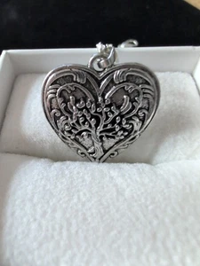 Sterling 925 handgefertigter irischer keltischer Lebensbaum Herz Anhänger/Halskette Cust. - Bild 1 von 7