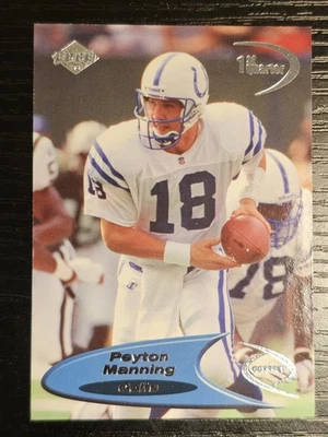 Tarjeta de radiocontrol de novato Peyton Manning 1998 Collector’s Edge Odyssey primer cuarto #60 Foto 1 de 4