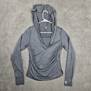Sudadera con capucha Free People Movement para mujer grande gris manga larga con capucha atletismo - Imagen 1 de 10