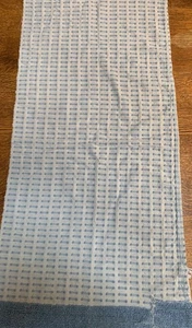 Vintage Blue Morgan Jones Dash Chenille  Bedspread FABRIC~ 16 By 33” - Picture 1 of 3