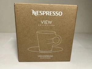 Nespresso View Collection Espresso Set- Two Glasses/2 Saucers New - Picture 1 of 6