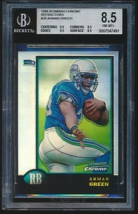 1998 Bowman Chrome Refractor rookie #29 Ahman Green rc BGS 8.5 - Picture 1 of 2