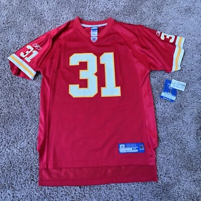 全新 REEBOK 堪萨斯城队长 牧师 HOLMES 球衣 现场 Y XL 青少年 XLARGE — 第 1/4 张图片