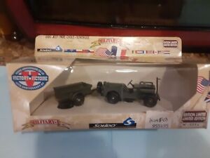 Solido 6105 Jeep Pare- Cable+ Remorque Die Cast Military Truck.       K6 Wear Bx