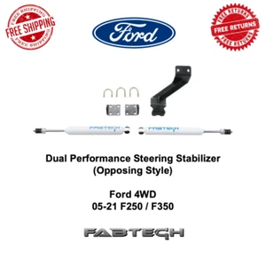 Fabtech Performance Dual Steering Stabilizer Fits 05-21 F-250 F-350 4WD #FTS8023 - Picture 1 of 12
