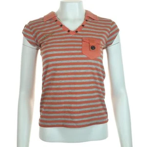 Nuevo polo de bolsillo para mujer Golddigga Baumont pequeño naranja gris - Imagen 1 de 5