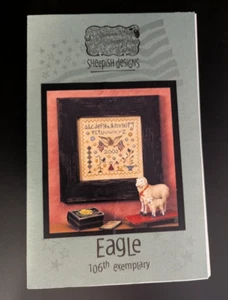 Sheepish Designs "Eagle" 106th Exemplary Americana Cross Stitch Pattern - Picture 1 of 3