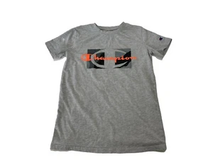 Champion Boy's Short Sleeve Gray T-shirt Size Medium - Picture 1 of 7