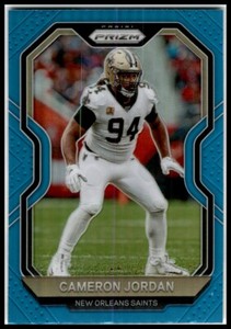 2020 Panini Prizm #250 Cameron Jordan Prizm Light Blue