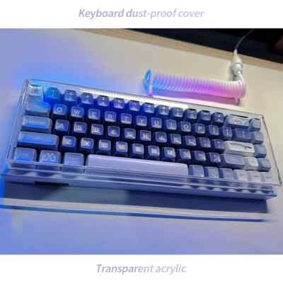 Keyboard Clear Protector Case Mechanical Keyboard Dust Cover for 60/61/64 96 98 - Image 1 of 4