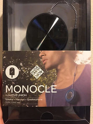 Black: Monocle by Native Union Speaker + Handset + Speakerphone new - Image 1 of 2