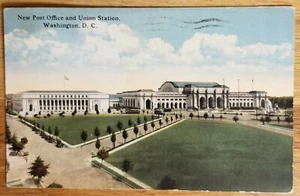 Nueva Oficina de Correos y Estación de Sindicatos Washington DC 1918 R.S. Reynolds - Imagen 1 de 1