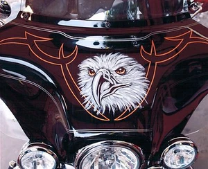8x10 handgemaltes Motorrad Kunst Fototapete Portfolio Seite Airbrush Künstler-Geschenk - Bild 1 von 1