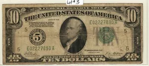 {RAR} 1928 Ten Dollar FRN Numerical #:5 Richmond, Va. {Circulated} {LOT#3} - Bild 1 von 2