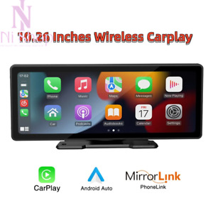 10.26" Wireless Carplay Apple Android Auto Car Screen Multimedia Radio Video NEW