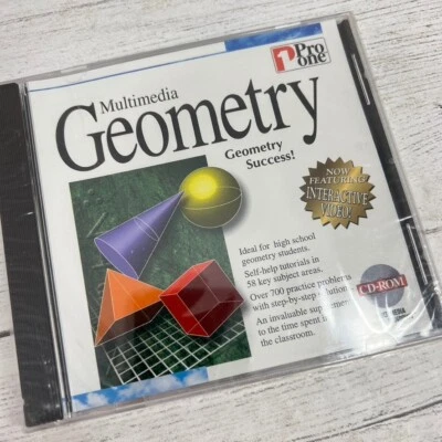 Multimedia Geometry Success Win95 Cd Rom Interactive Video Self Help Tutorials - Image 1 of 4