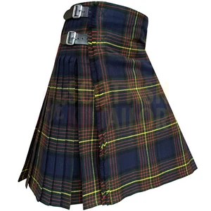 Scottish Clan Muir Modern Tartan Kilt For Men Custom Size 8yard Traditional Kilt - Bild 1 von 7