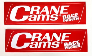 2 Crane Cams Automotive Race Proven Products Stickers New NOS 1990's - Picture 1 of 3