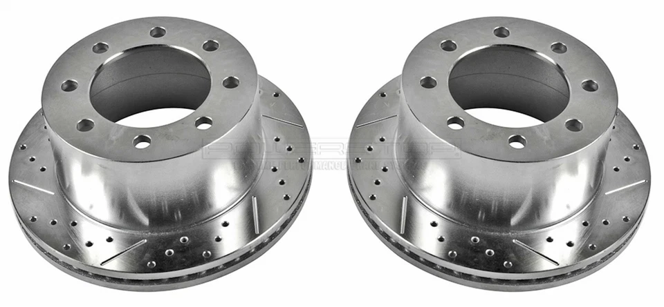 Power Stop for 03-08 Chevrolet Express 3500 Rear Evolution Drilled & Slotted Rot - Imagem 1 de 1