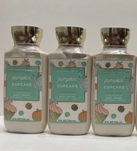 3 New PUMPKIN CUPCAKE 🧁 BATH & BODY WORKS BODY LOTION CREAM 24 Hr MOISTURE - Picture 1 of 1