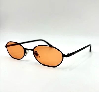 JIMMY CHOO ED OVAL HEXAGON occhiali da sole vintage ovali lente arancione NEW - Imagen 1 de 4