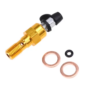 M10x1.0mm Brake Cylinder Caliper Bleed Screw Nipple Banjo Dust Cap Universal - Picture 1 of 12