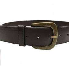Brand New Mens Brown Full Leather Buckle Belts Assorted Sizes
