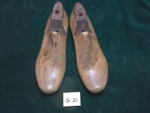 Par de Colección Madera 400 Talla 8-1/2 E ÚLTIMO Zapato de Fábrica Industrial Último #G-21 - Imagen 1 de 5