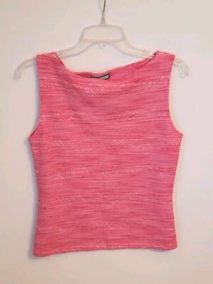 NEW with tags Large Vintage Aqua Blues Fuschia Pink Tank Top Mervyn's - Image 1 of 3