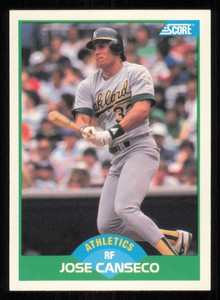 1989 Score #1 Jose Canseco - - Near Mint or Better